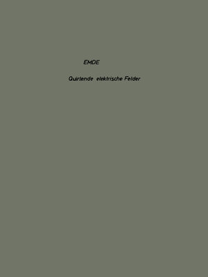 cover image of Quirlende elektrische Felder